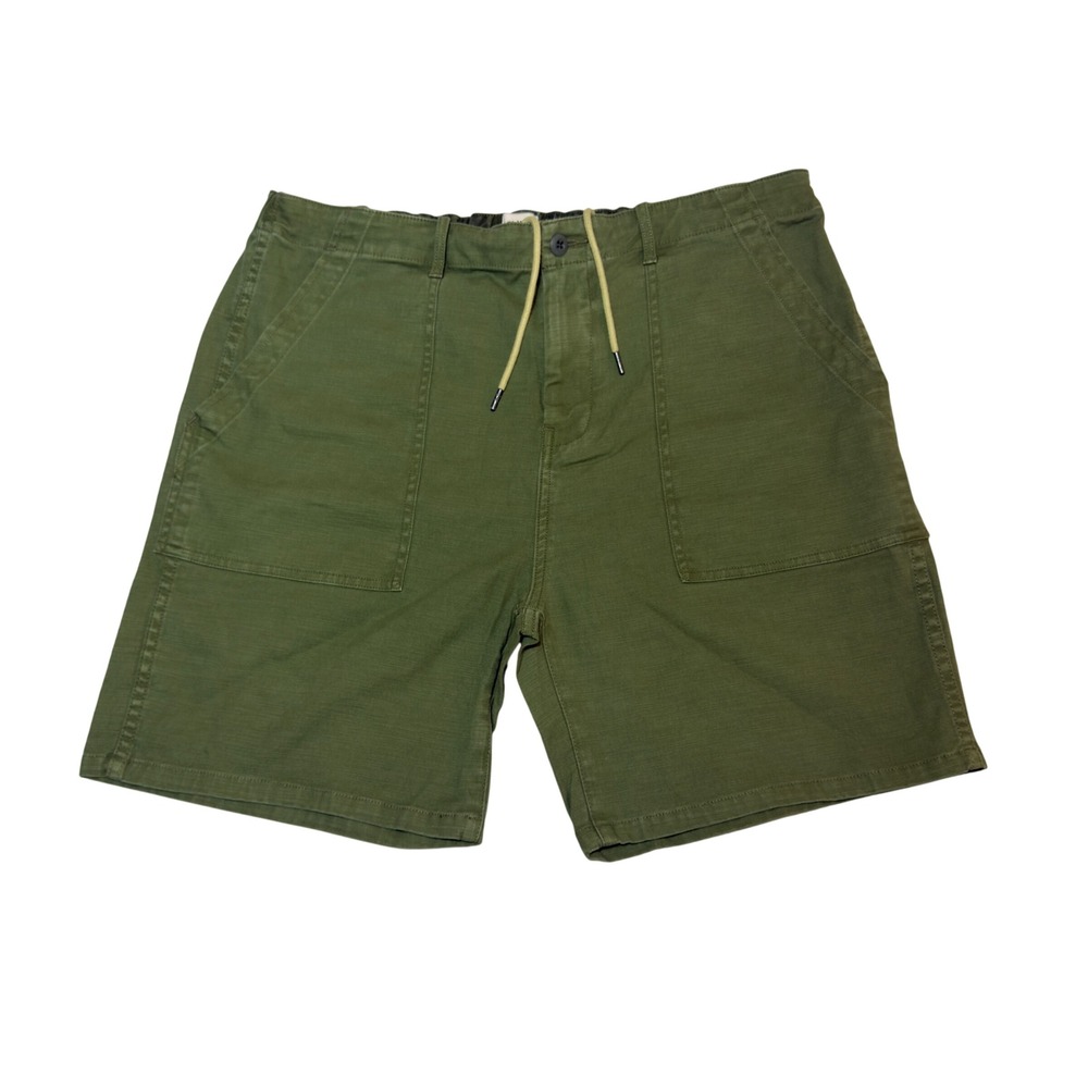 Flint and Tinder 365 Fatigue Shorts Mens 38 Olive Green Fade Drawstring Utility